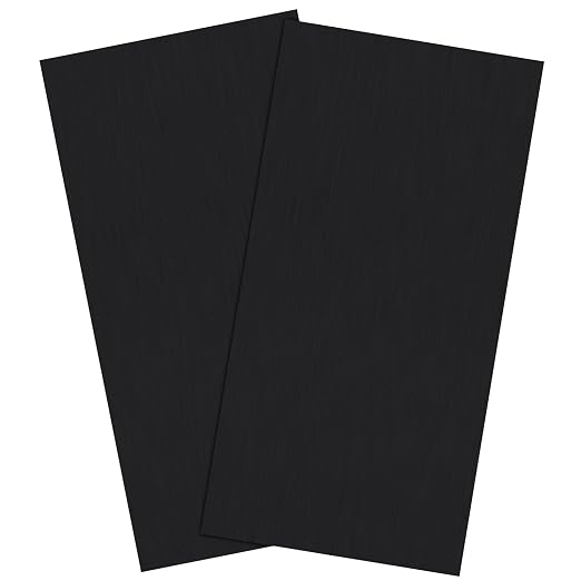 2Pack Anodized Aluminum Sheet 6 x 12 x 1/16 Inch Black Anodized Aluminum Metal by CKVIHAV
