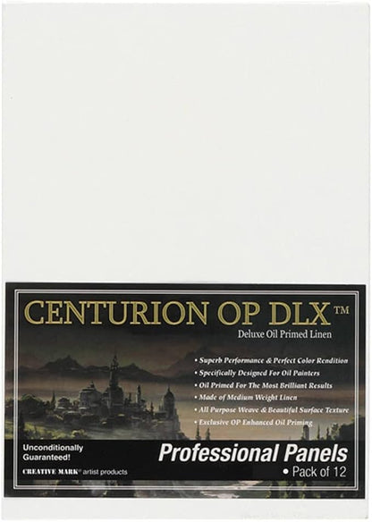 Centurion Deluxe Professional Oil Primed Linen Canvas Panels by Centurion