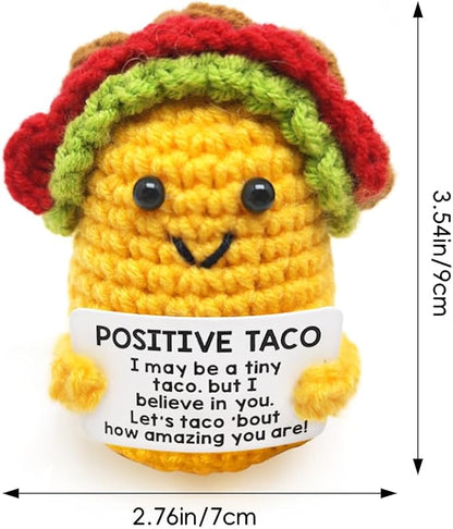 Taco Pin Cushion, Handmade Knitted Pincushions, Cute Pin Cushions Needle Holders - Image 2