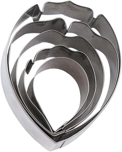 KALAIEN 5pcs Stainless Steel Peony Cutter 2pcs Fondant Silicone Mold Gumpaste - Image 9
