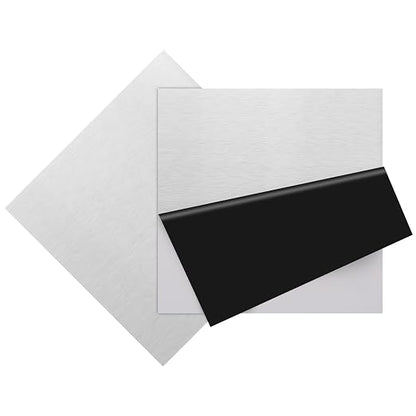 2Pcs 430 Stainless Steel Sheet Metal 6" x 6" x 1/32" Inch Metal Plates by CKVIHAV