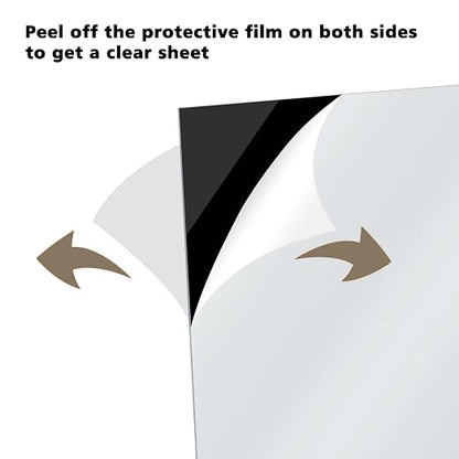 Egofine 12" x 12" Black Plexiglass Sheets 20 Pack 0.04 Inch Cast Acrylic Sheet - Image 4