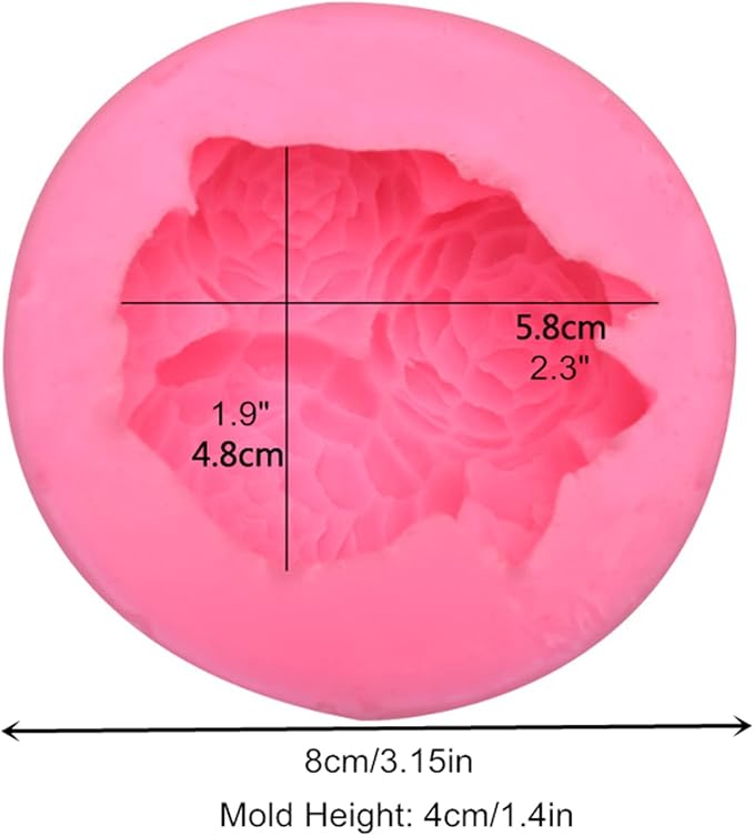 3D Rose Flower Silicone Fondant Mold Chocolate Candy Cake Decorating Mould Soap - Image 2