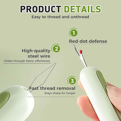 2 in 1 Needle Threader Seam Ripper, Upgraded Sewing Kit Tool - Image 6