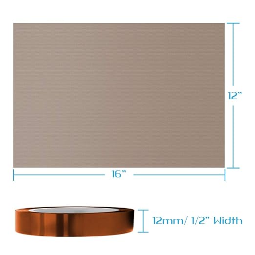 selizo Heat Tape High Temp Tape and Teflon Sheet - Image 4