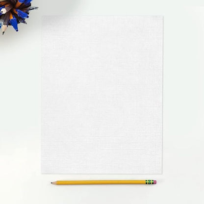 LUXPaper 8.5" x 11" Paper | Letter Size | White Linen | 24lb. | 1, 000 Qty - Image 3