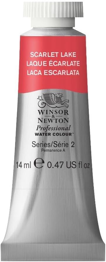Winsor & Newton Professional Water Colour Paint, 0.47-oz Tube, Scarlet Lake by WinsorNewton
