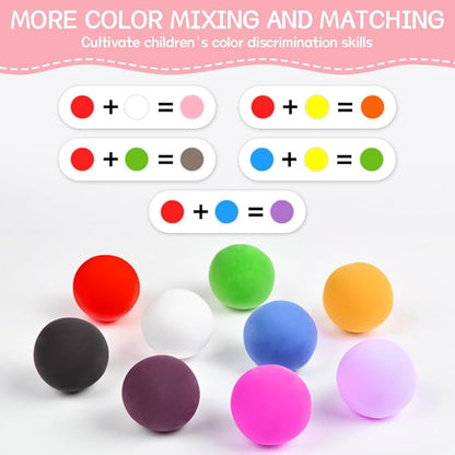 Ainiv Air Dry Clay Kit, 72 Colors DIY Model Magic Clay - Image 4
