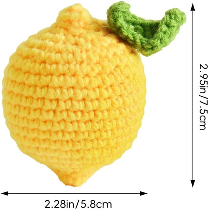 Lemon Pin Cushion, Handmade Knitted Pincushions, Cute Pin Cushions Needle - Image 2
