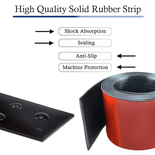 Neoprene Rubber Strips Self Adhesive Solid Rubber Sheets, Rolls & Strips - Image 3