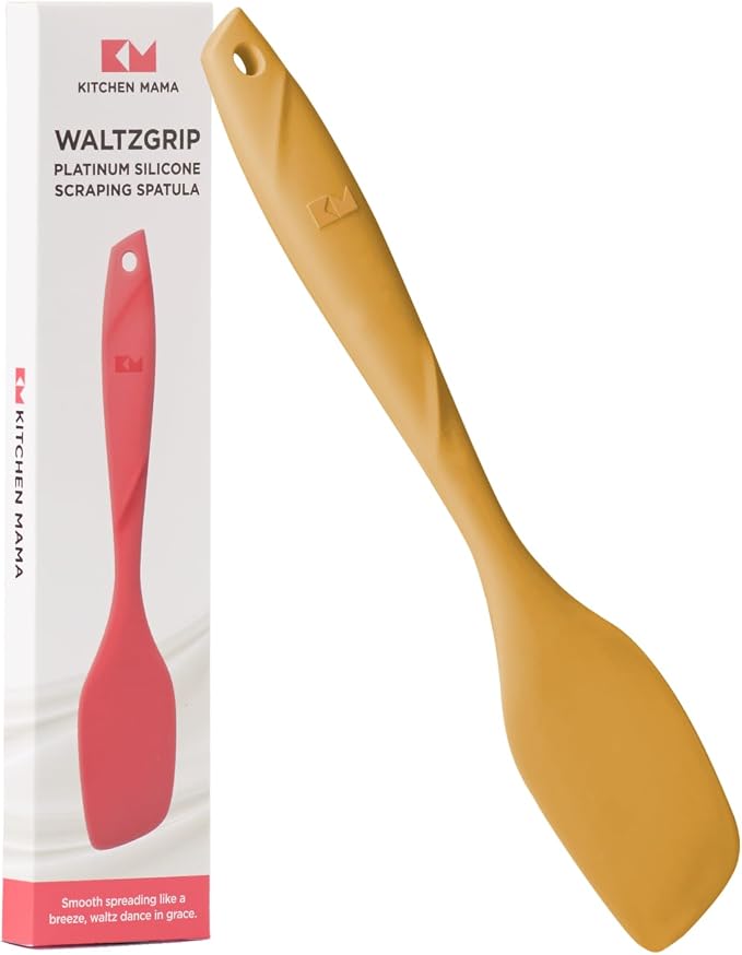 Kitchen Mama WaltzGrip Platinum Silicone Scraping Spatula: Heat Resistant by KitchenMama