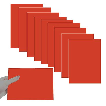 10Pcs Red Anodized Aluminum Sheet 5" x 7" x 1/32" Corrosion-Resistant Metal by HXymxkeqi