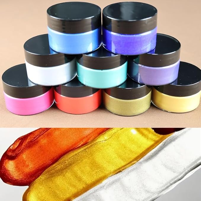 Shimmer Metallic Acrylic Paint Metallic Chalk Paste 1.7oz/50ml, DIY Crafts - Image 6