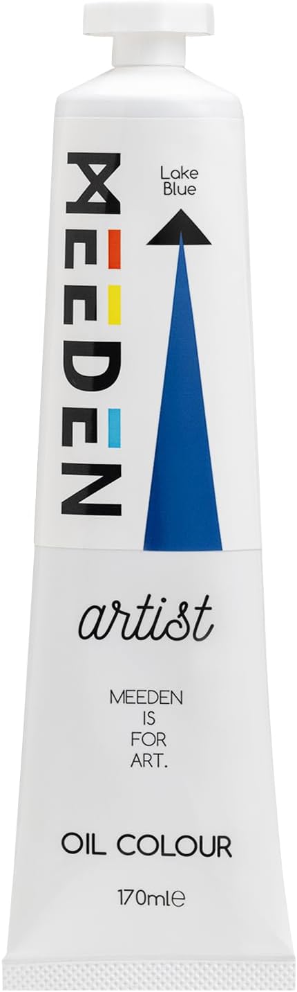 MEEDEN Artist Grade Oil Paint: Lake Blue - 170ml/5.7oz Tube - Professional Art by MEEDEN