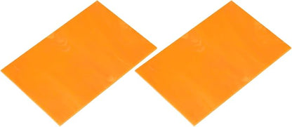 MECCANIXITY 2 Pcs Stained Glass Sheet Mosaic Tile 7.9 Inch x 5.9 Inch Orange by MECCANIXITY