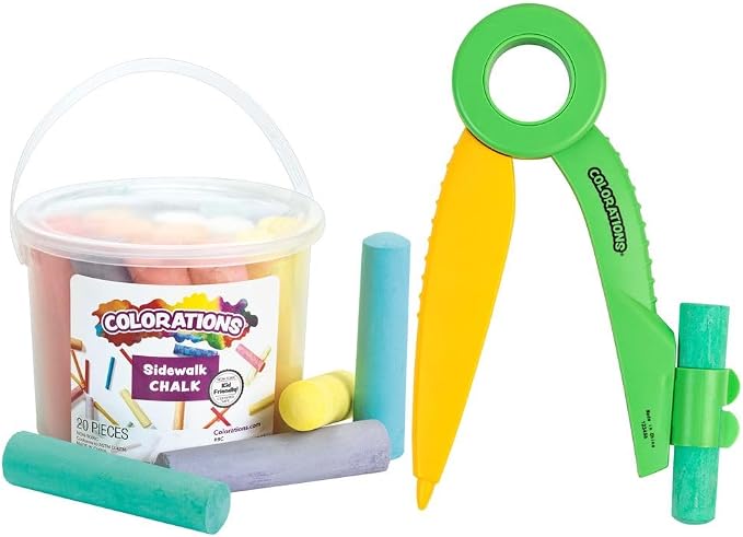 Colorations Giant Chalk and Compass Kit by Colorations