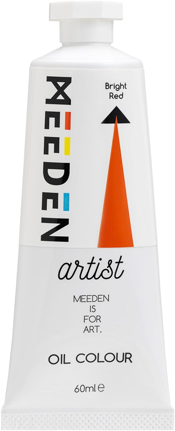 MEEDEN Artist Grade Oil Paint: Bright Red - 60ml/2oz Tube - Professional Art by MEEDEN