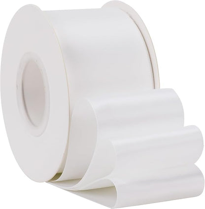 HUIHUANG White Satin Ribbon 2 inch Wide Double Side White Silk Fabric Ribbon - Image 6