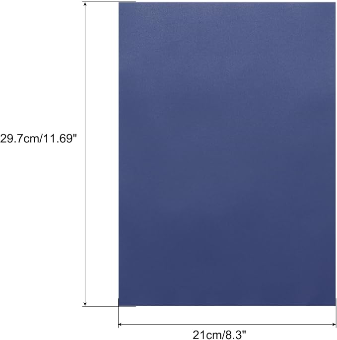 MECCANIXITY Colored Vellum Paper, 40 Sheet Deep Blue Transparency 11.7 x 8.2 - Image 2