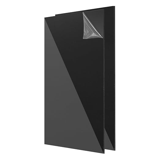 uxcell 2Pcs Acrylic Sheets 12x8 Inch Acrylic Panel 1/8 Inch-3mm Plastic Board by uxcell