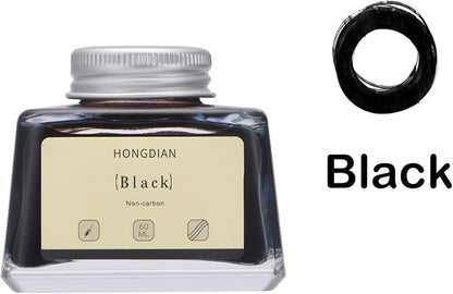 Asvine Hongdian Fountain Pen Bottled Ink Black, 60ml Fountain Pen Bottled Ink - Image 5