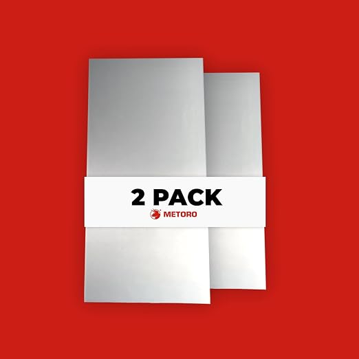 Metoro 2 Pack .250 x 12 x 6 Aluminum Sheet Plate by Metoro
