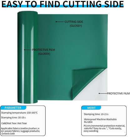 Guangyintong Heat Transfer Vinyl Rolls, All Cutter Machines, Easy Cut & Weed - Image 2