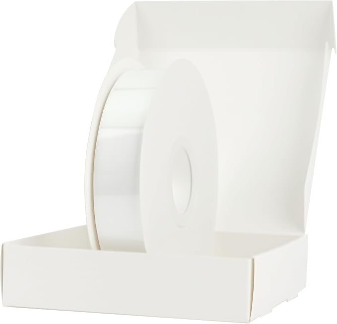 HUIHUANG White Satin Ribbon 1 inch x 50 Yards Double-Faced Polyester Silk Satin - Image 6