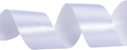 1 1/2 Inch White Solid Satin Ribbon, 50 Yards Craft Fabric Ribbon - Image 3