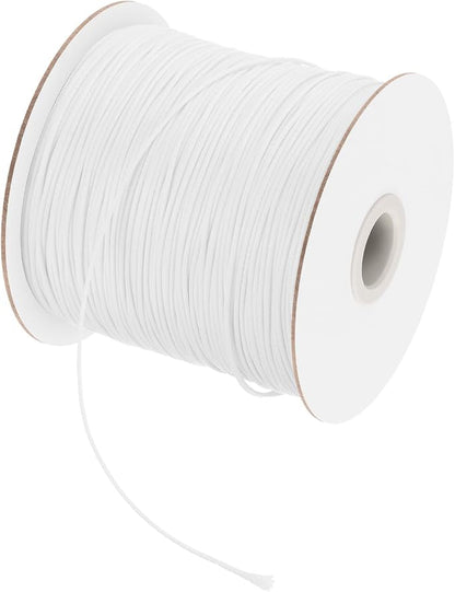 MECCANIXITY Waxed Polyester Cord 0.5mm 175 Yard White by MECCANIXITY