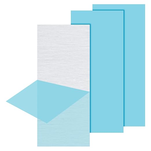 PATIKIL 6061 T651 Aluminum Sheet Metal 6 x 12 x 1/25.4 Inch 3Pcs Flat Plain by PATIKIL