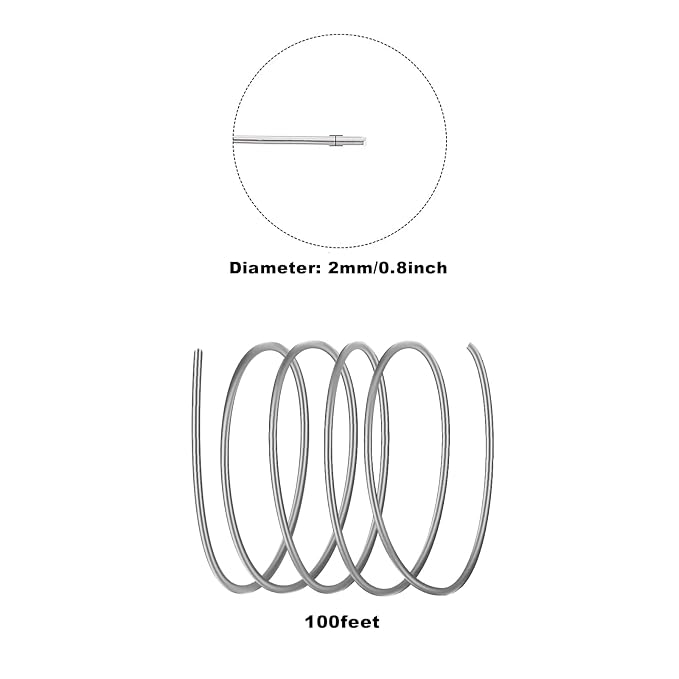 2mm Aluminum Wire, 100 Feet 12 Gauge Bendable Anodized Metal Wire - Image 2