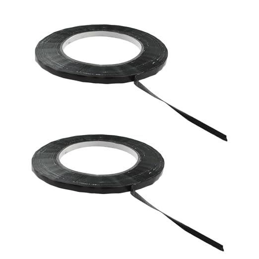 HAHIYO Black 0.25Inch Wide Floral Tape Waterproof Florist Tape Flower Wrap by HAHIYO
