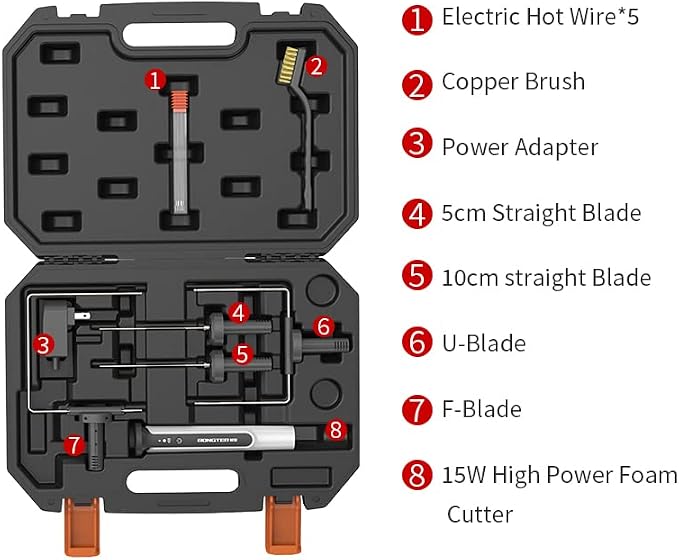 4 in 1 Hot Wire Electric Foam Cutter Kit, Styrofoam Cutting Tool 15W/ 6V - Image 7