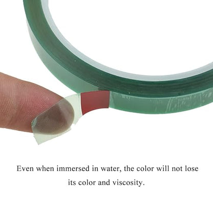 HAHIYO Clear Green 0.5Inch 2Rolls Floral Tape Waterproof Florist Tape Flower - Image 3