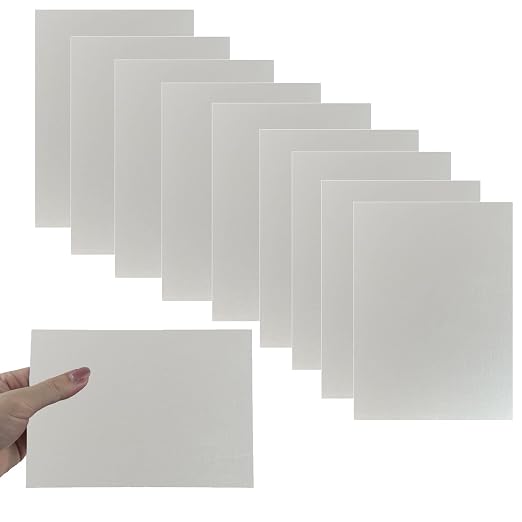 10Pcs Silver Anodized Aluminum Sheet 5" x 7" x 1/32" Corrosion-Resistant Metal by HXymxkeqi