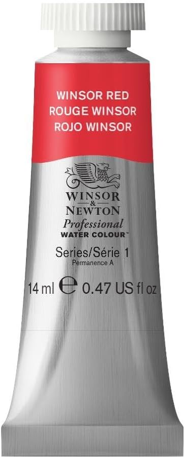 Winsor & Newton Professional Watercolor, 14ml Tube, Winsor Red by WinsorNewton