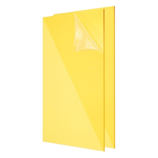 uxcell 2Pcs Acrylic Sheets 12x8 Inch Acrylic Panel 1/8 Inch-3mm Plastic Board by uxcell