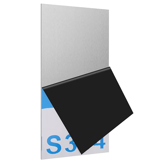 304 Stainless Steel Sheets Metal 6" x 12" x 1/8" Inch 304 Stainless Steel by CKVIHAV
