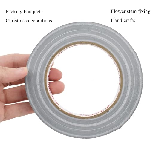 HAHIYO Silver 0.5Inch Wide Floral Tape, Waterproof Florist Tape Flower Wrap - Image 7