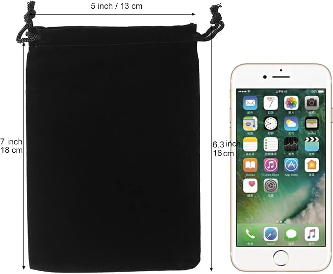 HRX Package 20pcs Velvet Drawstring Bags, 5x7 inches Velvet Pouches - Image 2