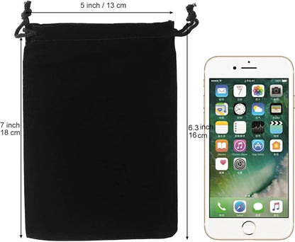 HRX Package 20pcs Velvet Drawstring Bags, 5x7 inches Velvet Pouches - Image 2