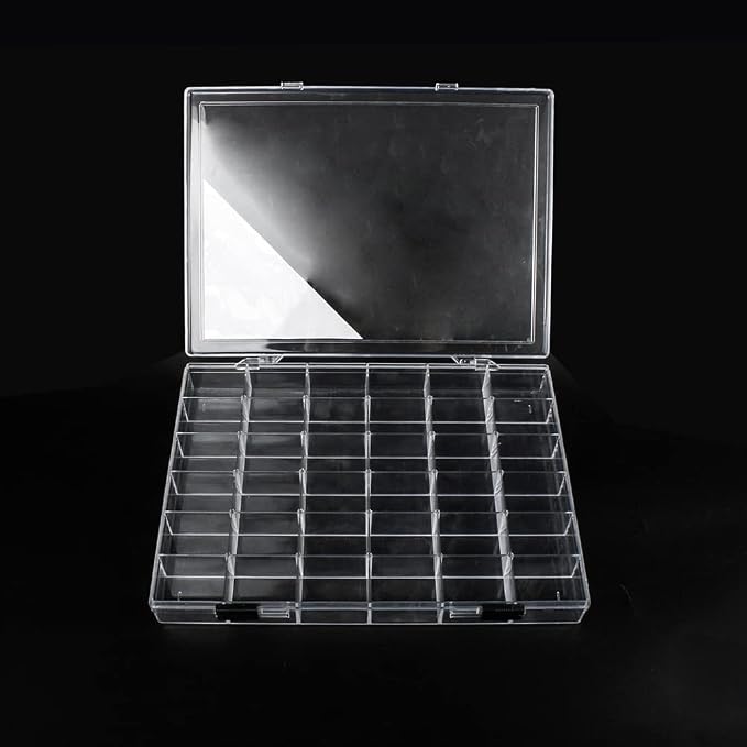 36 Grids Clear Plastic Organizer Box, Craft Storage Container - Image 3