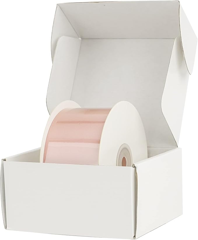 HUIHUANG Rose Gold Pink Ribbon for Wedding, Dress Chair Sashes, Invitations Card - Image 7