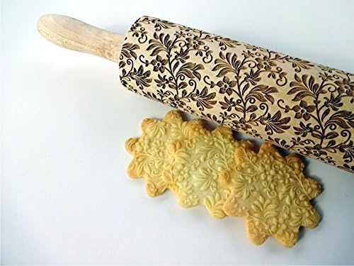 FLORAL WREATH Embossing Rolling Pin - Image 4