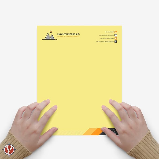8.5 x 11" Canary Color Paper Smooth, - Image 3