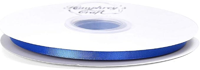 Humphrey's Craft 1/4 Inch Royal Blue Double Faced Satin Ribbon - Image 3