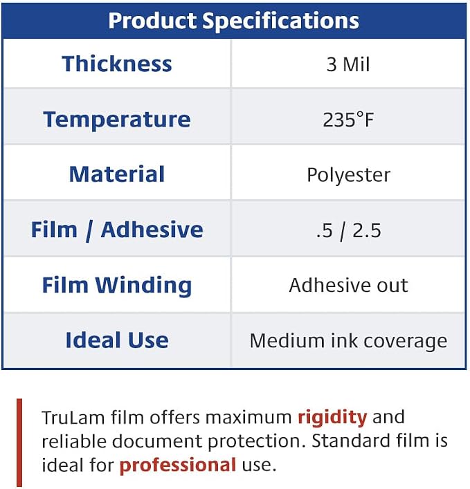 TRULAM - PRO Grade Roll Laminating Film - 3 Mil - 43 inch x 250 feet - Clear - Image 7