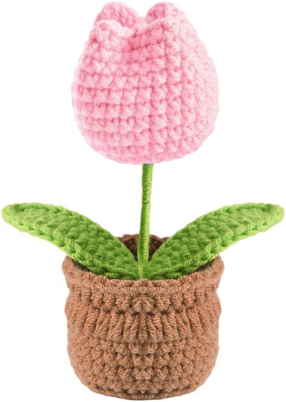 Tulip Pin Cushion, Handmade Knitted Pincushions, Cute Pin Cushions Needle by Wanshui