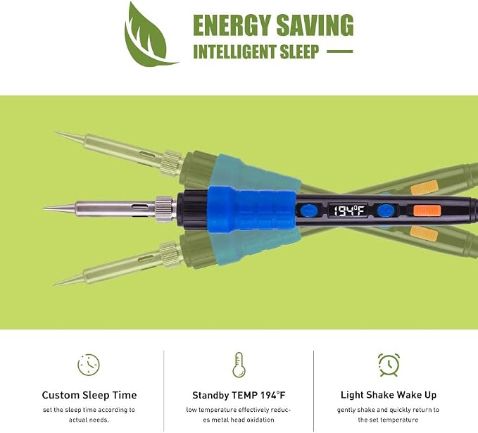 Soldering Iron Kit Solder Gun - 110V 65W Portable Temp Adjustable Pen Type - Image 4
